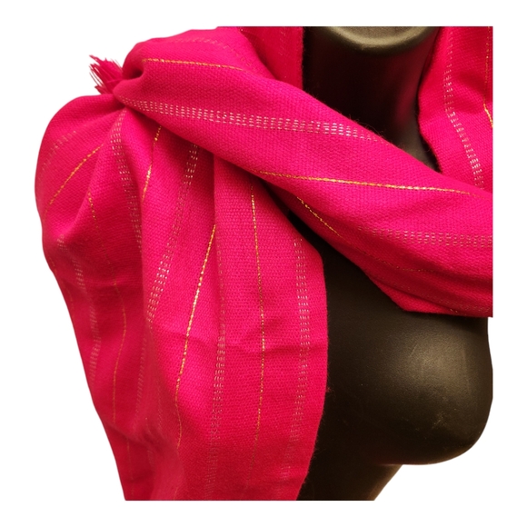 Hot Pink Fall or Winter Scarf - Picture 2 of 4